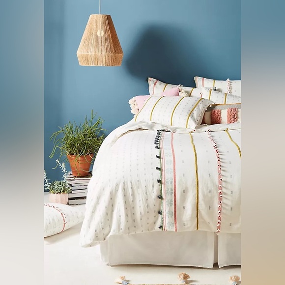 Anthropologie Other - Tasseled Araya Duvet- Full Size -Anthropologie ✨LIKE NEW✨